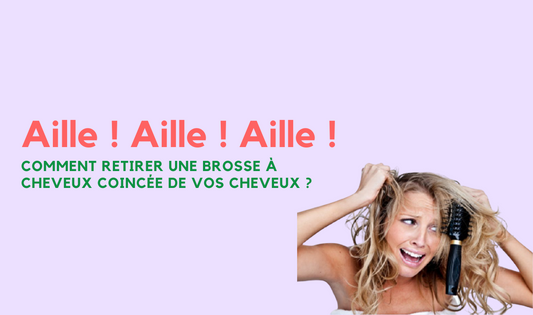 brosse coincée dans cheveux